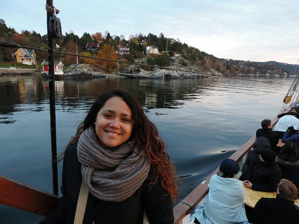Eliana Mendoza Padilla on a boat trip